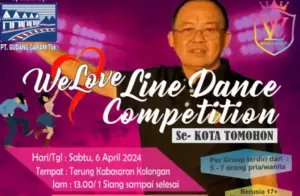 WeLove Line Dance Competition Akhir Pekan Ini di Kota Tomohon