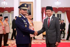 Presiden Joko Widodo Lantik Marsdya TNI M Tonny Harjono jadi KSAU
