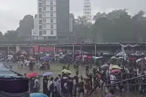 Wow! Hujan Tak Bikin Semangat Peserta Selebrasi Paskah Remaja GMIM Luntur