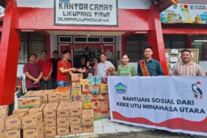 Dinas Pariwisata Minut Salurkan Bantuan ke Warga Terdampak, Femmy Pangkerego: Semuanya Antusias