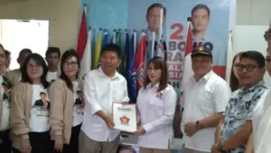 Audy Karamoy Daftar Bakal Calon Bupati Minahasa di Partai Gerindra