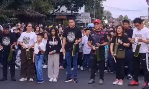 Semarakkan HUT ke-341 Wanua Lowu Raya, Warga Antusias Ikut Jalan Sehat