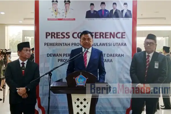 Gubernur Olly Dondokambey Segera Relokasi 300 KK Pengungsi Gunung Ruang