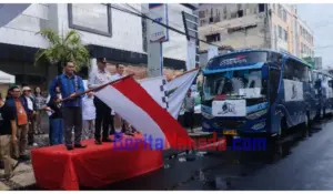 Ratusan Nasabah Nikmati Mudik Gratis dari Pegadaian Kanwil V Manado