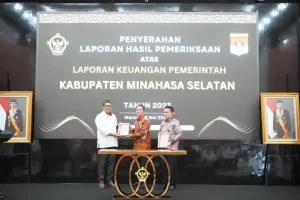 Hebat! Dipimpin Franky Wongkar, Pemkab Minsel Raih Opini WTP ke Delapan