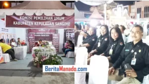 KPU Sangihe Hadiri Launching Tahapan Pilgub dan Wagub Sulut 2024