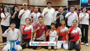 Tampil Perdana di Kejurnas Karate, PPLPD Manado Raih Lima Medali 