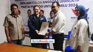 Adrey Laikun Satu-satunya Bakal Calon Wakil Wali Kota Manado yang Daftar di Partai Perindo