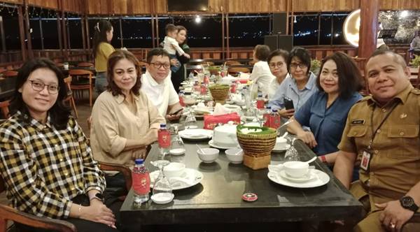 Dinner meeting bersama Kadispar Ambon dan Angkasa Pura Ambon