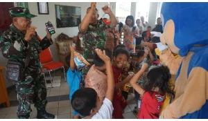 Kodim Manado Jalankan Program Trauma Healing di Posko Pengungsian, Ini Kata Dokter