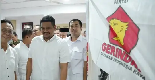 Resmi Jadi Kader GERINDRA, Bobby Nasution Pastikan Maju Bacalon Gubernur Sumut