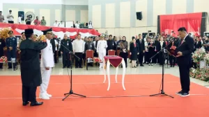 Lantik Jusnan Calamento, Olly Dondokambey Ingatkan Tugas Utama Penjabat Kepala Daerah