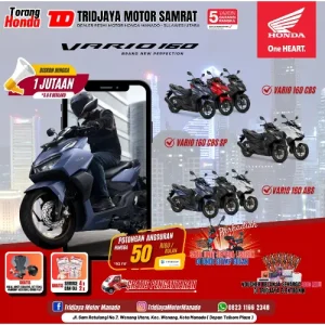 Masih ada Promo Mei! Tridjaya Motor Samrat Hadirkan Diskon Jutaan untuk Pembelian Vario 160