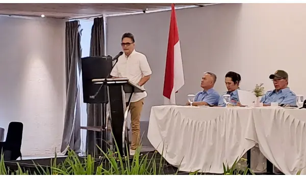 Andre Sumual Jelaskan Visi Misi dalam Sosialisasi Calon Bupati Minahasa Partai Gerindra