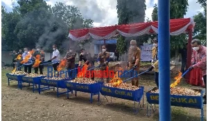 Musnahkan Barang Hasil Tindakan, Bea Cukai Sulbagtara Selamatkan Rp2,9 Miliar Uang Negara
