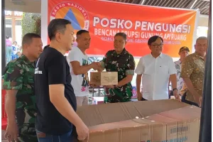 Danrem 131/Santiago Pastikan Pengungsi Gunung Ruang di Pineleng Mau Direlokasi