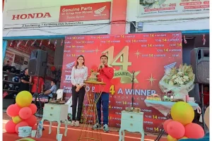 Tridjaya Motor Samrat Rayakan HUT ke-14 dengan Syukur, Kebersamaan dan Banyak Hadiah