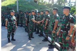 Dandim Manado Dampingi Pangdam XIII/Merdeka ke Yonif Raider 712/Wiratama, Ini yang Dilakukan