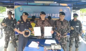 PSDKB Sangihe Tangkap Dua Kapal Ikan Asing di Perairan Indonesia