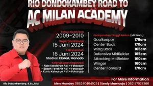 Tiga Putra Sulut akan Pamer Skill di Akademi AC Milan, Rio Dondokambey: Semuanya Gratis