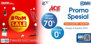 Diskon! BRI Berikan Promo Spesial untuk Belanja di ACE Hardware Boom Sale