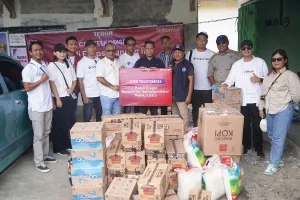 Telkomsel Salurkan Bantuan untuk Korban Erupsi Gunung Ibu