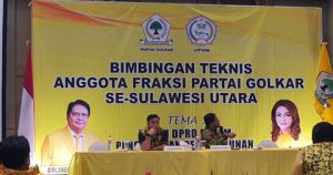 Bimtek Anggota DPRD Minahasa Terpilih, Adrie Kamasi Bicara Soal Pembangunan Berkelanjutan