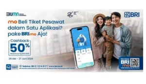 Liburan Sekolah Makin Hemat Pakai Promo Cashback 50 Persen Tiket Pesawat di BRImo