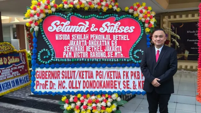 Lulus Sekolah Penginjil Bethel Jakarta, Pdm. Victor Rarung, MTh: Semua Karena Berkat Tuhan