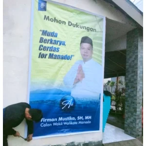 Dukungan Nyata, Baliho Firman Mustika Mulai Menghiasi Kota Manado