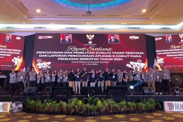 Wow! Pantarlih KPU Minsel Pertama Selesaikan Coklit di Seluruh Indonesia