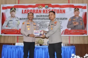 Pisah sambut Kapolres Minsel, AKBP Feri Renaldo Sitorus Pamit