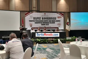 KPU Minahasa Selatan Gelar Rakor Tahapan Pencalonan Bupati dan Wakil Bupati