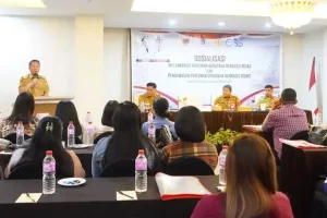 Bupati Franky Wongkar Buka Sosialisasi dan Pengawasan Perizinan Berusaha Berbasis Resiko
