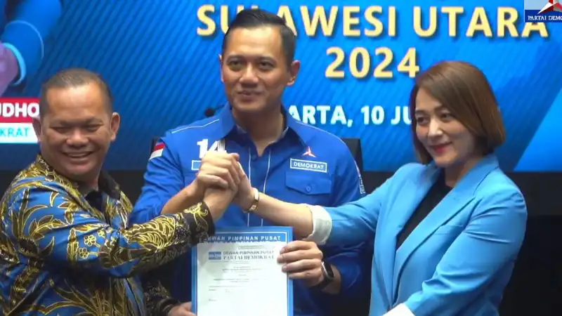 Elly Lasut - Michaela Paruntu Terima Rekomendasi DPP Demokrat, Mantap Berkompetisi di Pilkada Sulut
