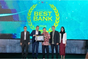 Bangga! BSG Raih Penghargaan The 1st Best SMS Banking di Kelas Regional Development Bank