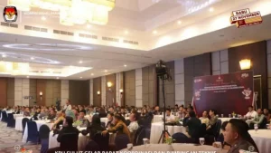 Rakor Peningkatan Kapasitas Protokoler KPU Sulut Hadirkan Narasumber Polda-Kodam dan KPU RI