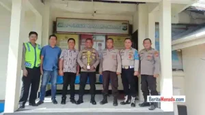 Polsek Kawangkoan Raih Juara Satu Lomba Kebersihan Mako