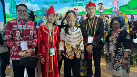 Agustivo Tumundo Hadiri Hari Anak Nasional ke-40 di Papua