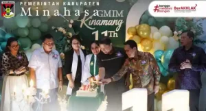 Bupati Jemmy Kumendong Hadiri HUT ke-11 GMIM Kinamang Kamanga Dua