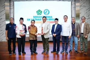 Kemenag RI Serahkan SK Izin Operasional Sebagai Lembaga Amil Zakat Skala Nasional Kepada YBM BRILiaN