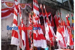 Tidak Selaris Tahun Lalu, Pedagang Atribut HUT Kemerdekaan RI Tetap Optimis