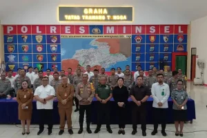 Polres Minsel Gelar Rakor Pengamanan Pilkada Tahun 2024
