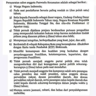 Bawaslu Minsel Buka Pendaftaran Panwaslucam Pilkada 2024 10 Bawaslu Minsel Buka Pendaftaran Panwaslucam Pilkada 2024