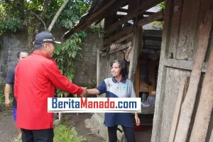 Selalu Hadir untuk Rakyat, Bupati Franky Wongkar Bantu Renovasi Rumah Warga