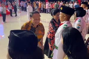 EE Mangindaan Hadir di Pengukuhan Paskibraka Minut, Joune Ganda Sambut Bahagia