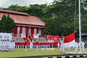 BREAKING NEWS! Upacara HUT ke-79 Proklamasi Kemerdekaan RI di Pemkab Minut Hikmat