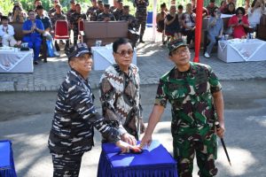 Laksamana Pertama TNI Noudy Tangka Resmikan Lapangan Tembak Maurits RD Komaling Lantamal VIII Manado