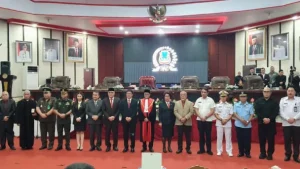 Sekda Micler Lakat Hadiri Pelantikan Anggota DPRD Kota Manado Periode 2024-2029