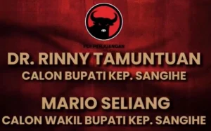 Breaking News! PDIP Umumkan Rinny Tamuntuan Calon Bupati Sangihe dan Mario Seliang Calon Wakil Bupati
